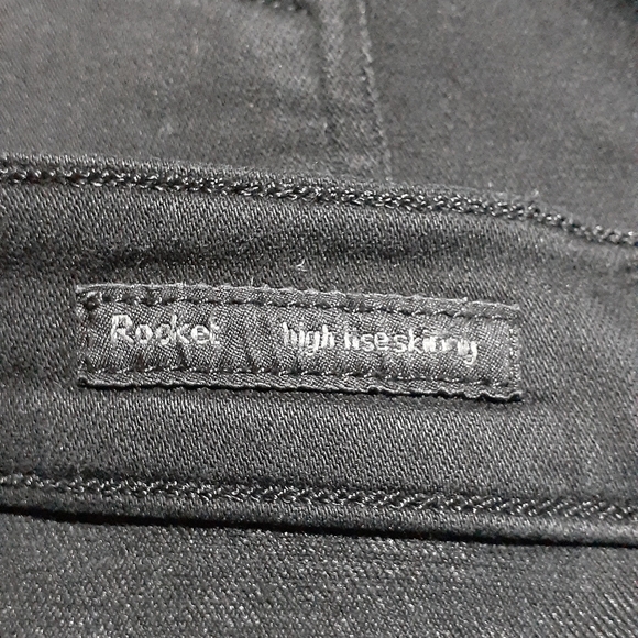 Citizens Of Humanity CoH Women's Rocket Jeans High Rise Skinny Black Size 27 - Picture 10 of 12